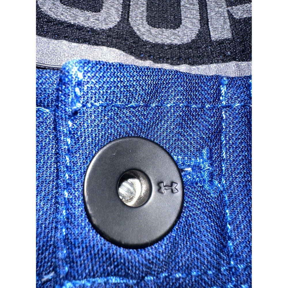 Under Armour Mens HeatGear Golf Pants Blue Herringbone Loose Fit 38x32 1253487